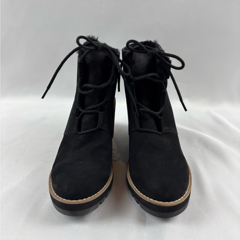 Eileen Fisher Alpine Wedge Sherpa Lined Bootie Size 6.5 - Picture 2 of 8